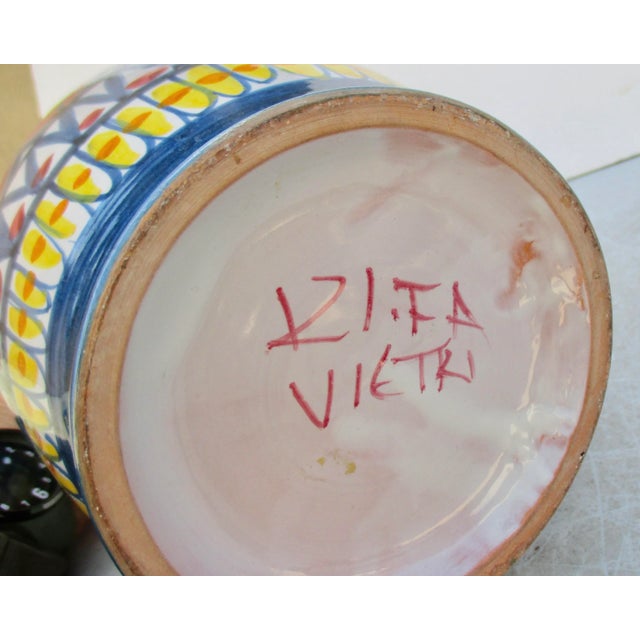 Ink Blue Vientri Ceramic Vase MCM For Sale - Image 8 of 10