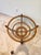 Vintage Sculptural Palm Beach Style Rattan Coffee Table With Round Glass Top, C. 1970s For Sale - Image 4 of 9