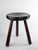 Mid-Century Modern Rustic Tripod Stool in Stained Pine, 1950s For Sale - Image 3 of 8