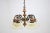 Large 6-Armed Brass Chandelier, 1980s For Sale - Image 11 of 11