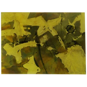 Silvio Giovenetti Abstract Acid-Etched Metal Painting