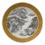 Chinese Gray White Snow Scenery Graphic Porcelain Display Charger Plate For Sale