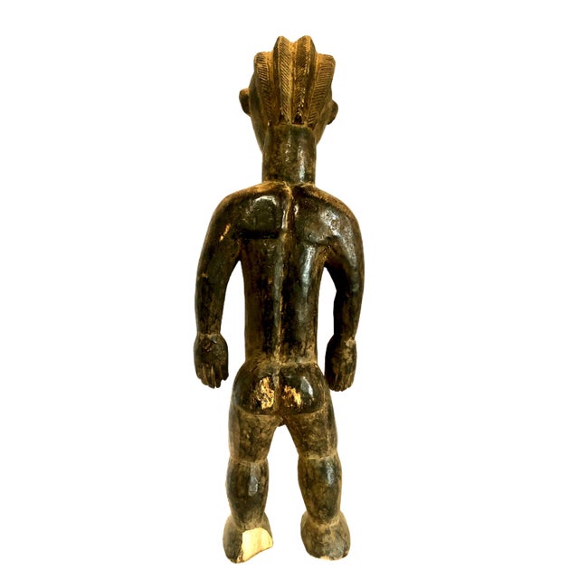 African Hand-Carved Wooden Female Figure For Sale - Image 10 of 13