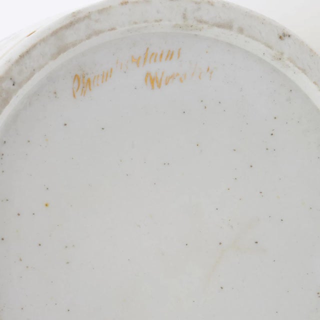 Ceramic Antique Early 19th Century Georgian Chamberlains Worcester Yellow Ground Mug With Oval Panels of Flower Bouquets Circa 1800 For Sale - Image 7 of 11