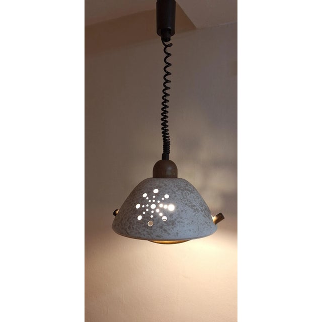 Beige Vintage German Ceiling Lamp from Hustadt-Leuchten, 1990s For Sale - Image 8 of 8