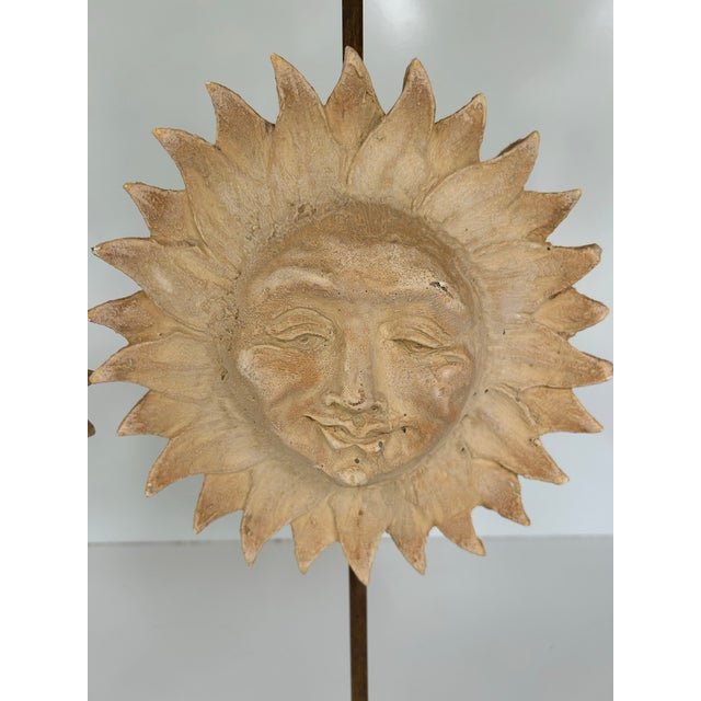 Mediterranean Pair of Decorative Sun Candelabras by Hayes Parker For Sale - Image 3 of 12