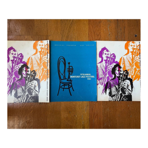 1960 & 1962 Monterey Jazz Festival Programs Vintage Official- Set of 3