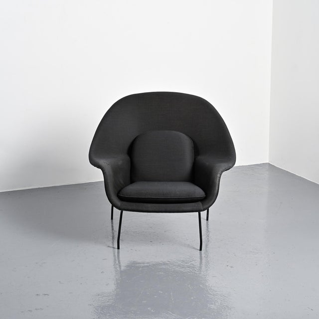 Mid-Century Modern Womb Chair by Eero Saarinen, Charles Eames, and Florence Knoll for Knoll Inc. / Knoll International, 1970s For Sale - Image 3 of 18