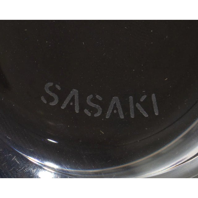 Late 20th Century Ward Bennett “Sengai” Sasaki Postmodern Crystal Bowl For Sale - Image 5 of 6