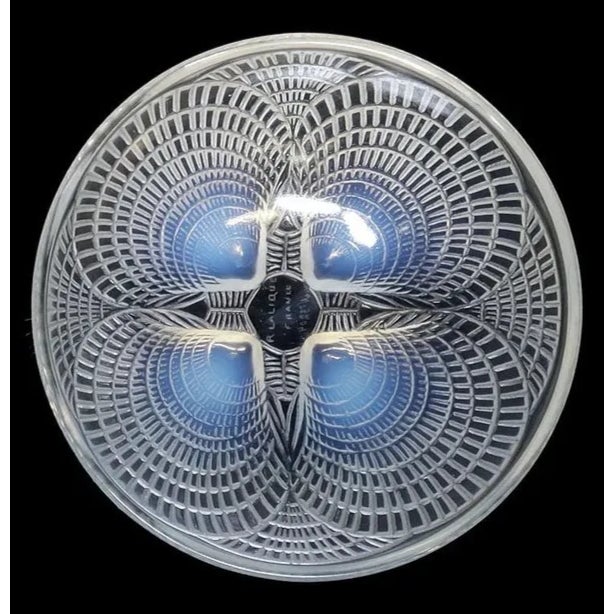 French art glass bowl, "Coquilles" Designed by René Lalique (French, 1860-1945), circa 1924 Beautiful Opalescent to clear...