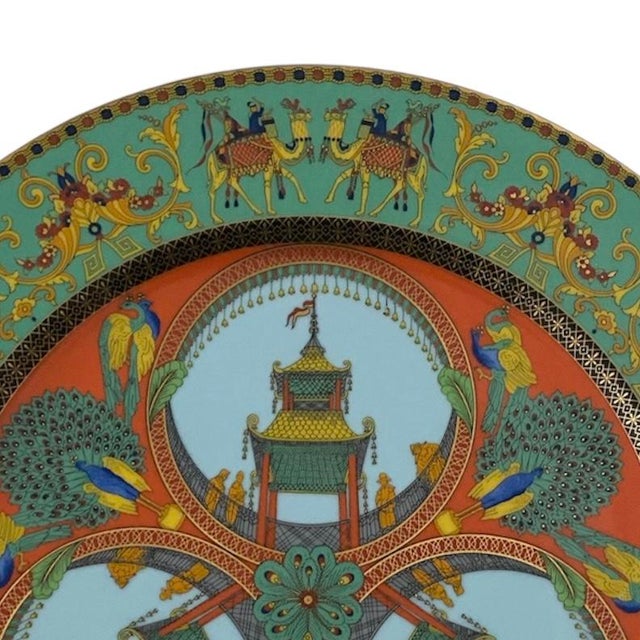 Gianni Versace for Rosenthal "Le Voyage De Marco Polo" Charger Decorative Plate For Sale In New York - Image 6 of 9