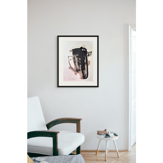 One-of-a-Kind Framed Abstract Painting. Original artwork by Diane Grant. Signed in the lower left corner. Oil and pencil...