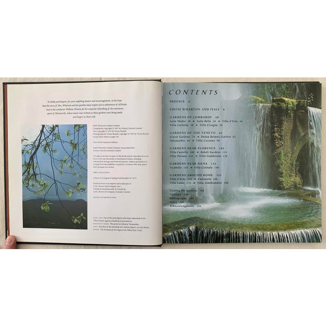1997 Edith Wharton's Italian Gardens Book For Sale - Image 4 of 9