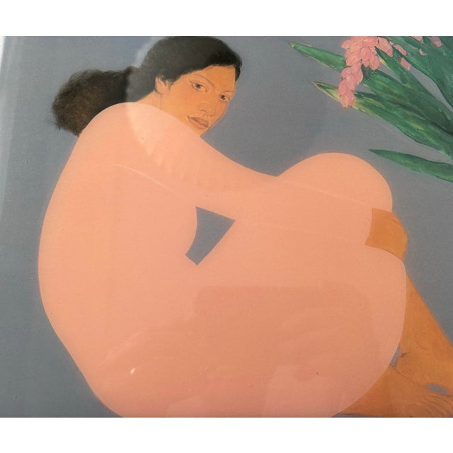 Vintage Pegge Hopper artwork on decorative tile. D ring in reverse to hang on wall Excellent condition. Ready to hang on...