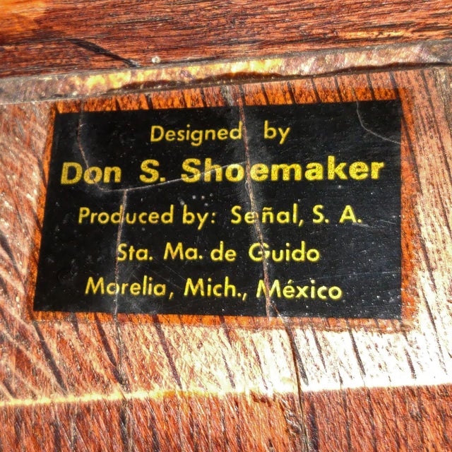 Don Shoemaker Cocobolo Rosewood Dining Table by Don S. Shoemaker for Señal s.a. Of Mexico For Sale - Image 4 of 16