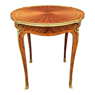 Haentges Freres Gilt-Bronze Mounted Kingwood Gueridon. Paris, Circa 1890s For Sale