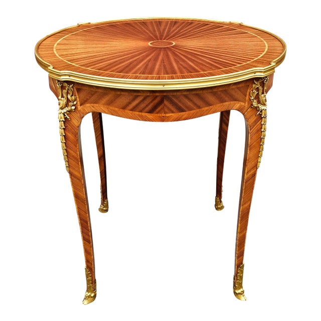 Haentges Freres Gilt-Bronze Mounted Kingwood Gueridon. Paris, Circa 1890s For Sale