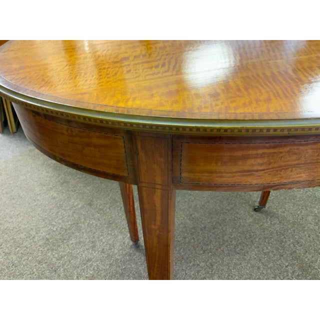 Brown Early 20th Century Satinwood English Edwardian Table For Sale - Image 8 of 15