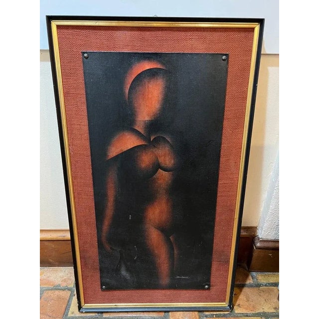 1970s Signed Art Deco Nude by John Montroue For Sale - Image 13 of 13