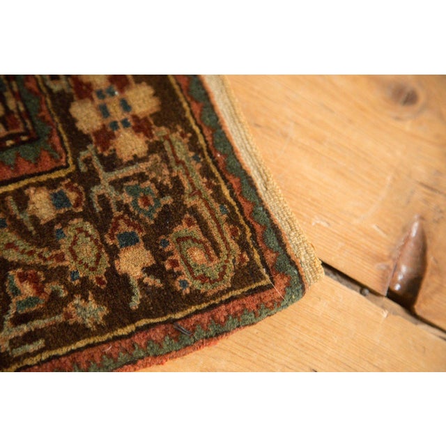 Chocolate Vintage Josan Sarouk Square Rug Mat - 1'10" x 2' For Sale - Image 8 of 13