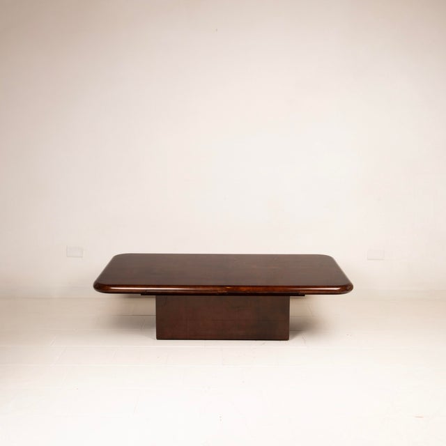 Glass Model 2315 Coffee Table in Parchment and Mirrors by Giorgio Tura for Tura, 1980 For Sale - Image 7 of 18