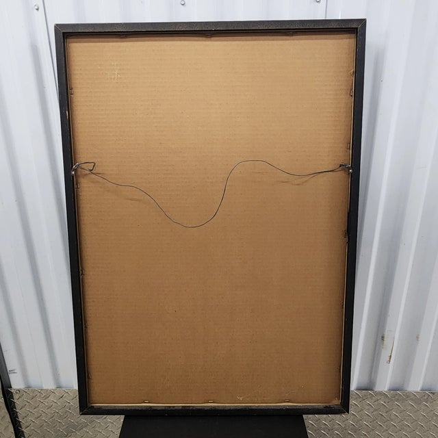 Vintage 1989 Georgia O’Keeffe Purple Petunias Newark Art Museum Offset Lithograph Poster For Sale In Chicago - Image 6 of 6