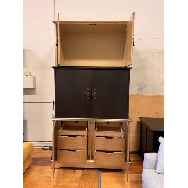 Early 21st Century Dunkirk & Associates Menage W624 Three-Piece Valise Armoire, Vintage For Sale - Image 5 of 12