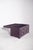 Padded wooden chest. with a hinged lid and a dark finish, it has a sturdy and sober design, highlighting the padded panels...