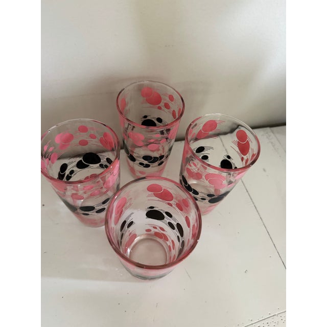 Vintage 1950s Hazel-Atlas "Atomic" Tallboy Tumbler Glasses - Set of 4 For Sale - Image 10 of 11