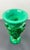 Art Deco Curt Schlevogt Art Deco Malachite Glass Vase, 1930's For Sale - Image 3 of 14