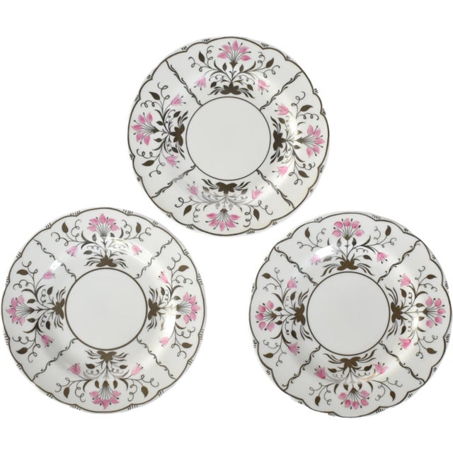 Mid 20th Century Vintage Wedgwood Silver Luster Plates For Sale - Image 5 of 5