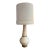 Mid 20th Century Mid Century Modern Tall Cork and Brass Table Lamp For Sale