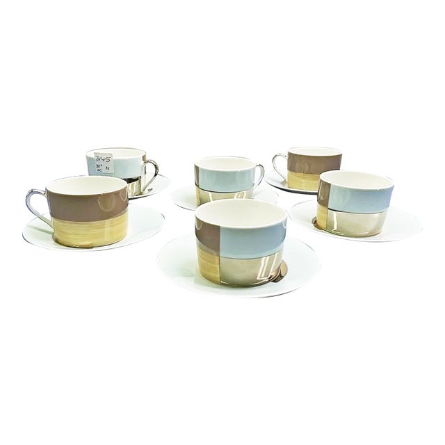 Bernardaud Limoges Fusion Teacups, Set of 6 For Sale