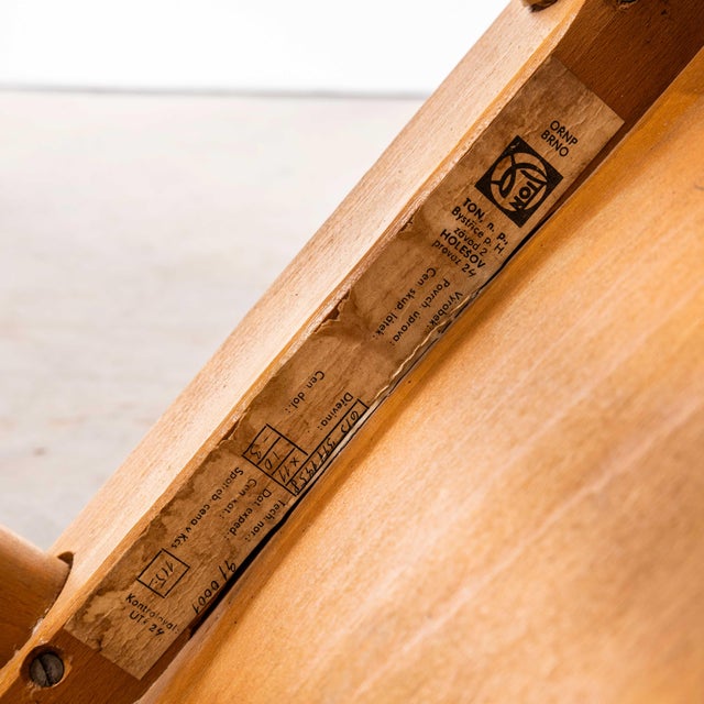 Vintage Stickback Blonde Dining Chairs, 1950s, Set of 4 For Sale - Image 9 of 12