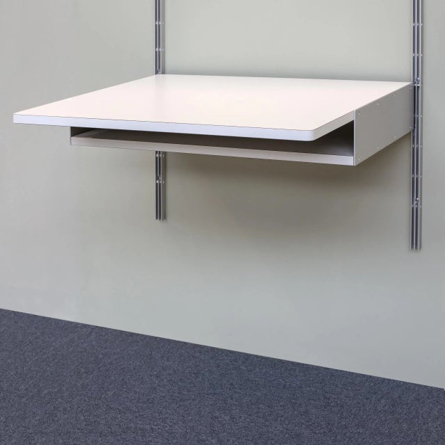Modern Vitsœ 606 Universal Shelving System With Desk — Complete Workstation (2008) For Sale - Image 3 of 10