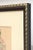 Gray Vintage Signed Watercolo Rby Chamberlain, Style of George Condo, Museum Custom Framed For Sale - Image 8 of 9