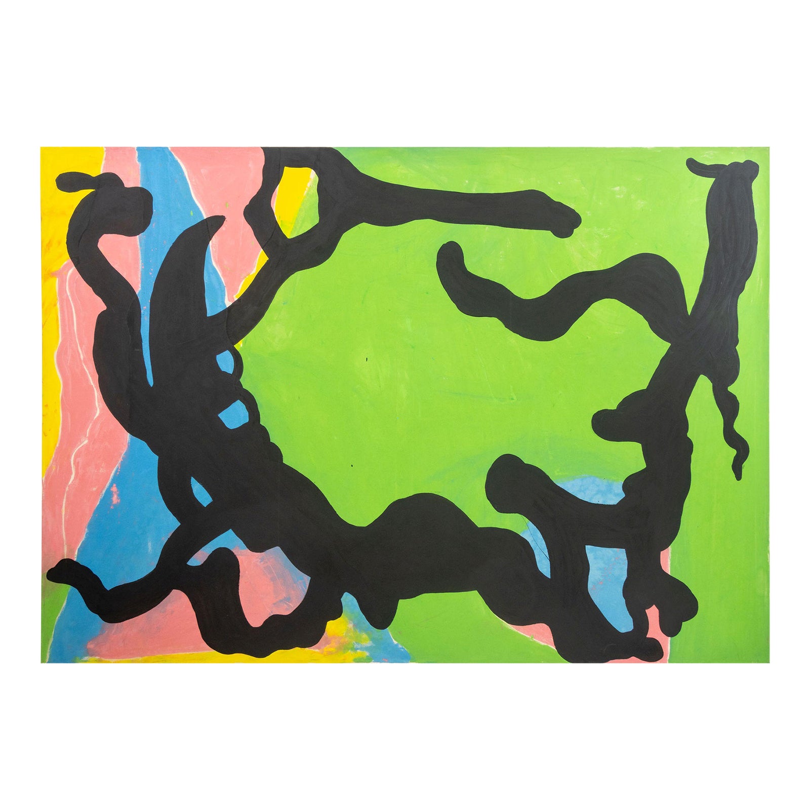 Jack Roth Rope Dancer Series Acrylic on Canvas | Chairish