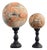 Red Maligano Jasper Spheres on Bases, 2010s, Set of 2 For Sale