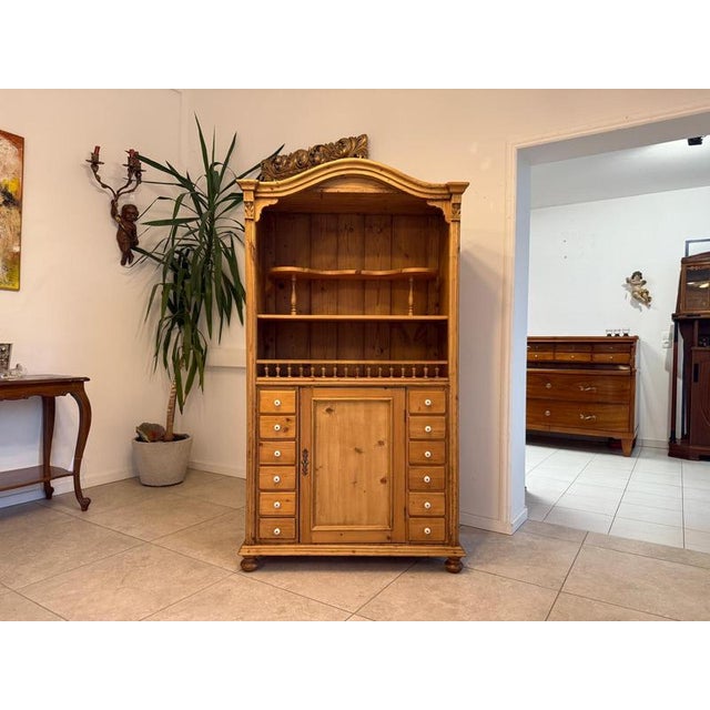 Rustic Bookshelf in Natural Wood For Sale - Image 4 of 16