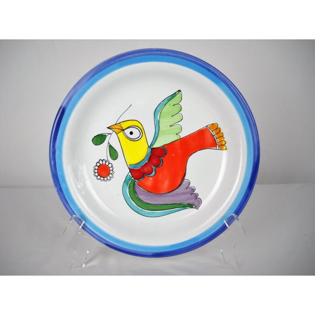 Giovanni Desimone Vietri Desimone Dove Plate For Sale - Image 4 of 7