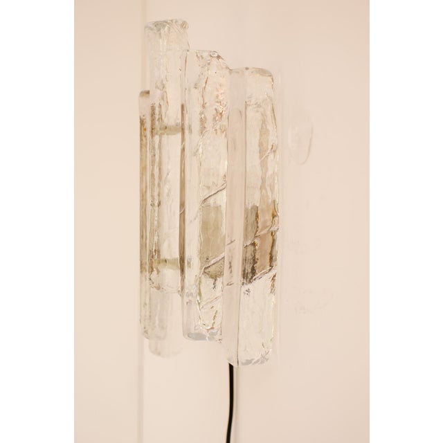 German Glass Wall Sconce from Fischer Leuchten, 1970s For Sale - Image 5 of 13