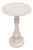 Handcrafted Travertine Marble Side Table 12" Round X 20"h | Stone Accent Table For Sale