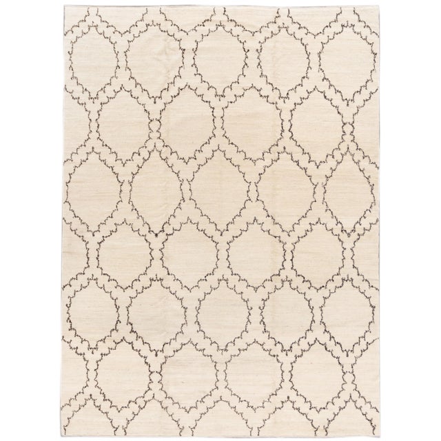 21st Century Contemporary Tibetan Wool Rug For Sale - Image 12 of 12