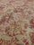 Antique Oushak Carpet, Handmade Oriental Rug, Pale Light Blue, Coral, Raspberry For Sale - Image 11 of 15