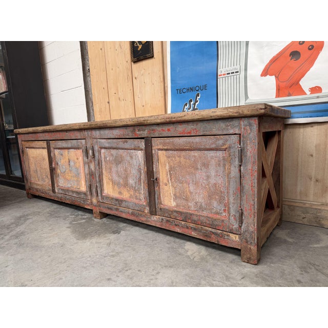 Large Early 20th Century Workshop Cabinet For Sale - Image 16 of 18