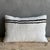 Creamy white hemp rug pillow with stripes. Soft hand, linen blend backing with zipper closure. Spot cleaning is...