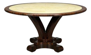 American Modern, Macassar Ebony, Shagreen, Brass, Table, Usa, 2010s