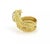 Diamond Coiled Snake 10mm Wide Wrap 18k Yellow Gold Ring - Size 6.5 For Sale In Miami - Image 6 of 7