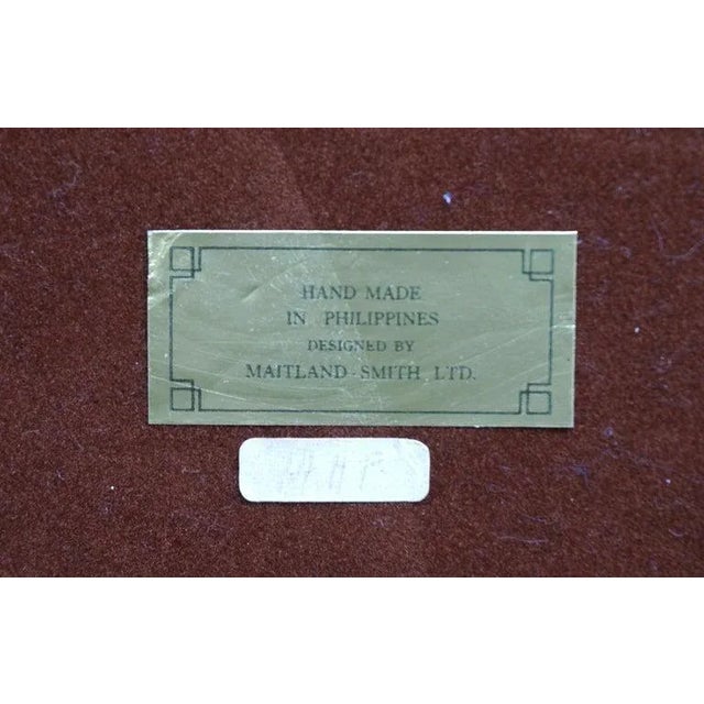 Maitland Smith Tessellated Marble Box on Stand For Sale - Image 11 of 12