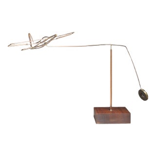 Vintage Table Top Kinetic Plane Mobile For Sale